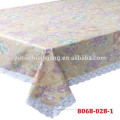 embossing pvc plastic lace edge tablecloth